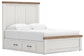 Savonport Queen Panel Bed with Storage. Dresser, Mirror and Nightstand