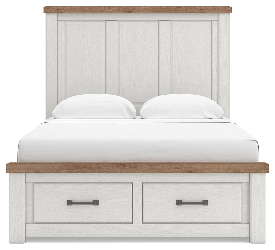 Savonport King Panel Storage Bed. Dresser, Mirror and Nightstand