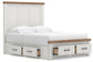 Savonport King Panel Storage Bed. Dresser, Mirror and Nightstand