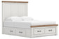 Savonport King Panel Storage Bed, Dresser and Mirror