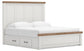 Savonport King Panel Bed with Storage. Dresser, Mirror and Nightstand
