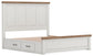 Savonport King Panel Bed with Storage. Dresser, Mirror and Nightstand
