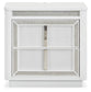 Chalanna California King Upholstered Storage Bed, Dresser and Mirror