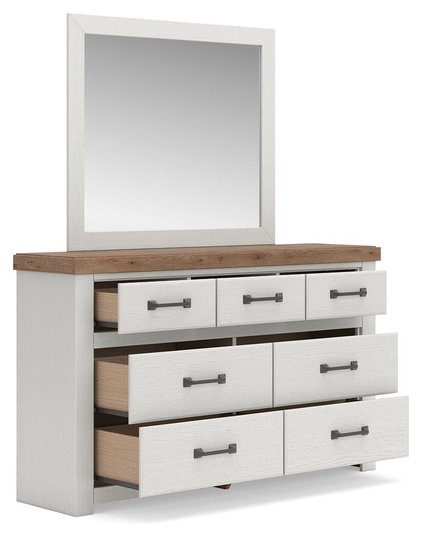 Savonport Full Panel Bed. Dresser, Mirror and Nightstand