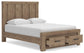 Garistyn Queen Panel Storage Bed, Dresser, Mirror, Chest and Nightstand