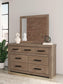 Garistyn Queen Panel Storage Bed, Dresser, Mirror, Chest and Nightstand