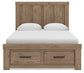 Garistyn Queen Panel Storage Bed, Dresser and Mirror