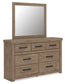 Garistyn King Panel Storage Bed, Dresser and Mirror