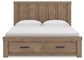 Garistyn King Panel Storage Bed. Dresser, Mirror and Nightstand