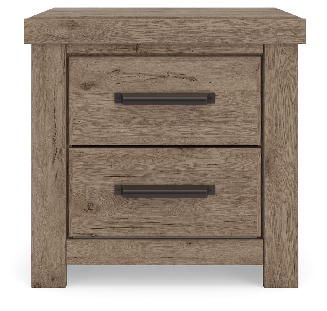 Garistyn King Panel Storage Bed, Dresser, Mirror, Chest and Nightstand
