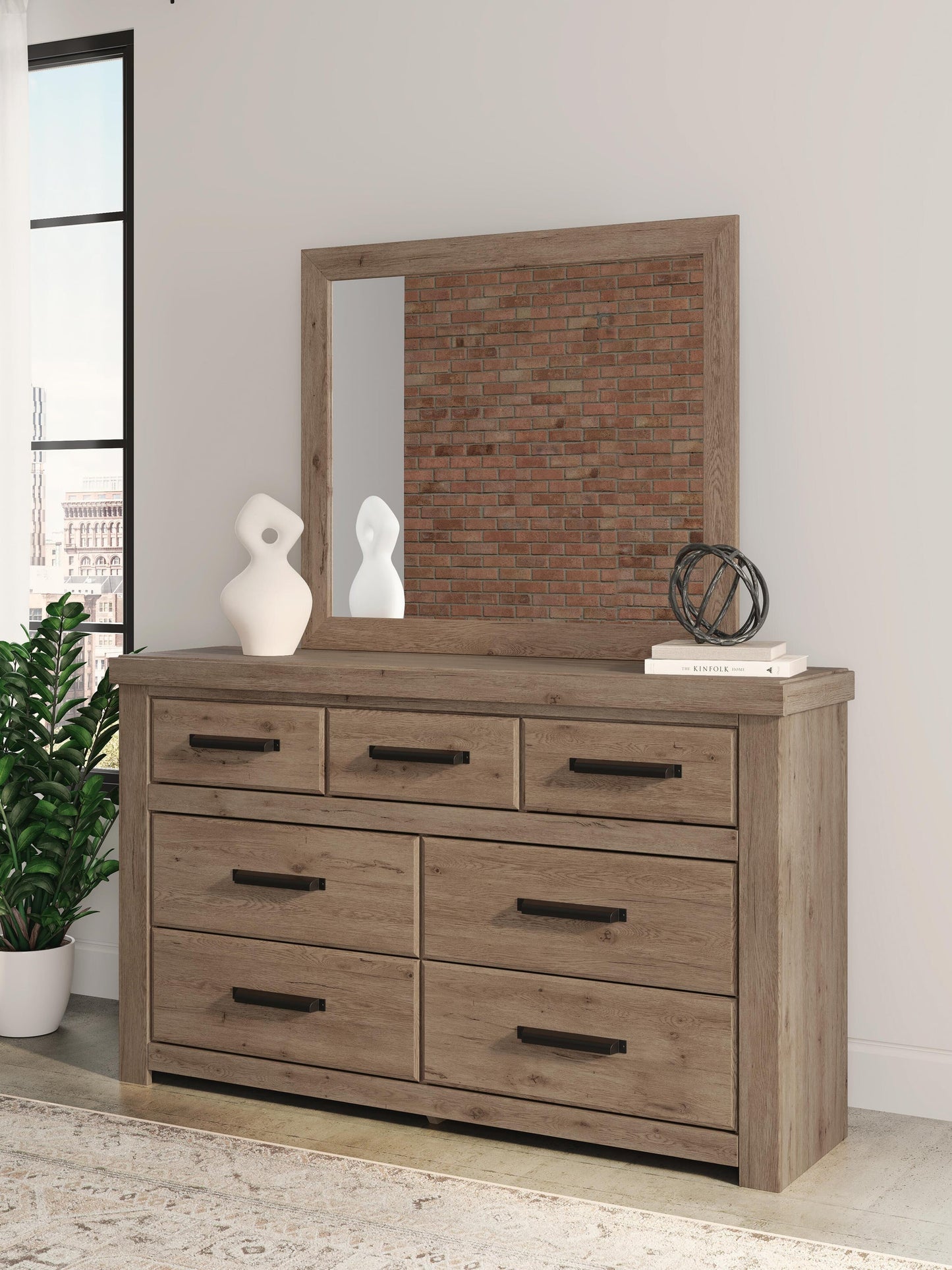 Garistyn Queen Panel Bed, Dresser, Mirror, Chest and Nightstand