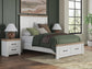 Savonport Queen Panel Storage Bed. Dresser, Mirror and Nightstand