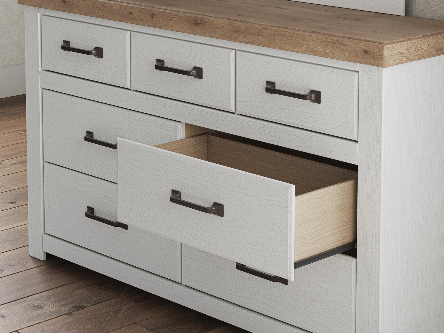 Savonport Queen Panel Storage Bed, Dresser, Mirror, Chest and Nightstand