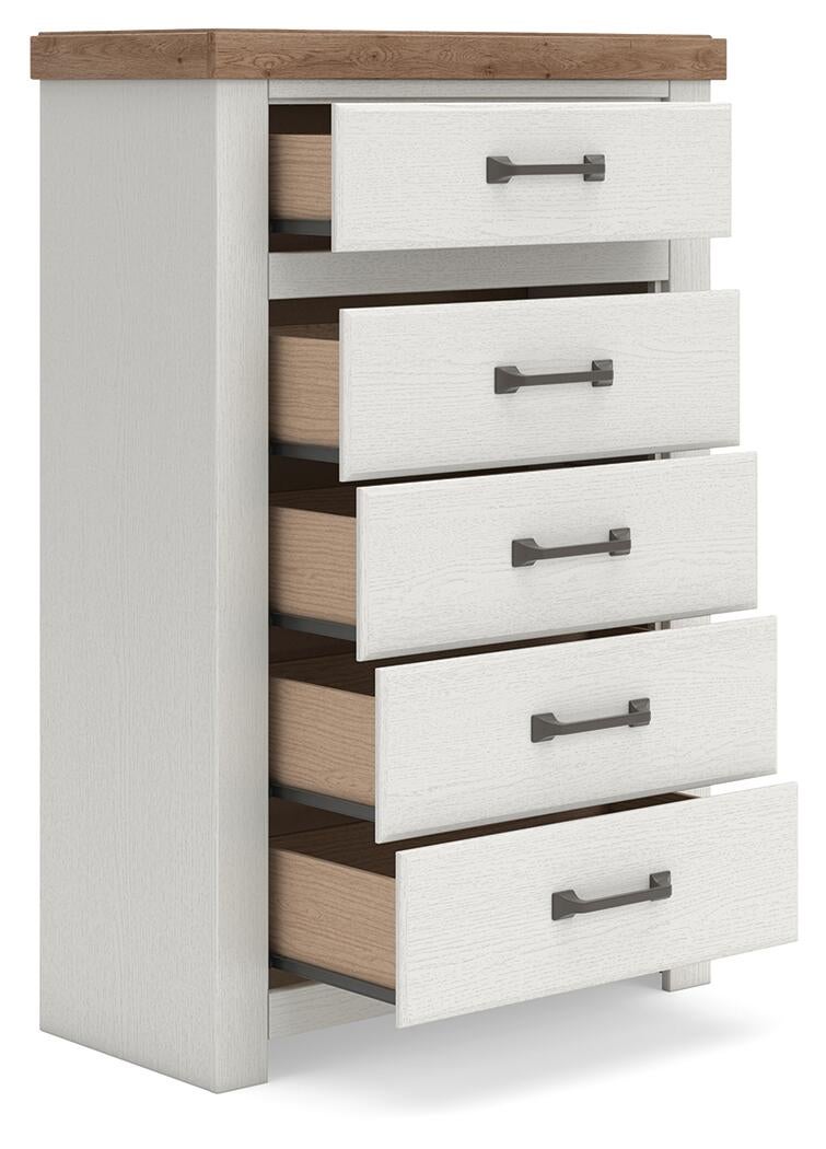 Savonport Queen Panel Storage Bed, Dresser, Mirror, Chest and Nightstand