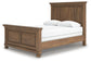 Vandenmore Queen Panel Bed with Mirrored Dresser and Nightstand