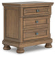Vandenmore Queen Panel Bed with Mirrored Dresser and Nightstand